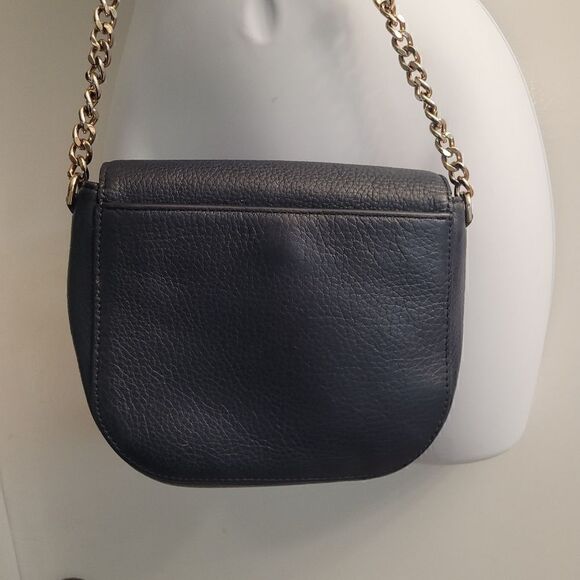 Michael kors midnight blue crossbody with gold chain - Picture 6 of 9